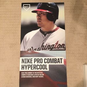 NIKE Hypercool NATIONALS Kurt Suzuki Poster 5’x2’